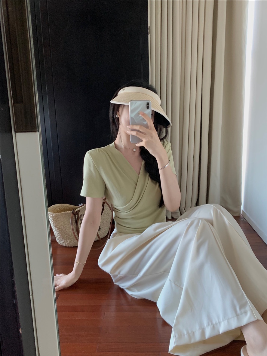 Áo Dệt Kim Mùa Hè 64624 / Váy Lưng Thun