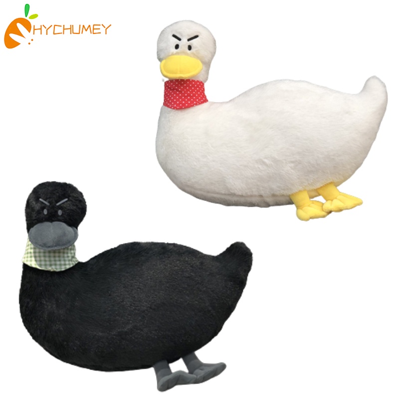HYC Humey Gấu Bông Vịt dễ thương! Chú Vịt Nhồi Bông Mềm Mại Màu Trắng Đen Dễ Thương Thú Nhồi Bông