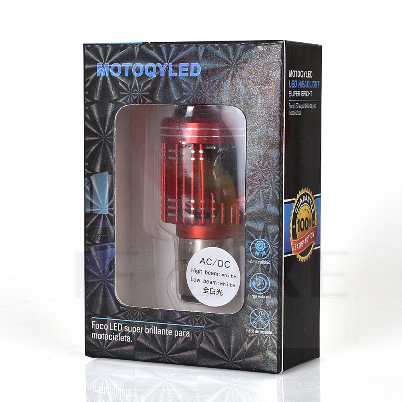 Đèn Pha LED 8000LM H4 / H6 12V Ánh Sáng Trắng / Vàng Chất Lượng Cao Cho Xe Máy