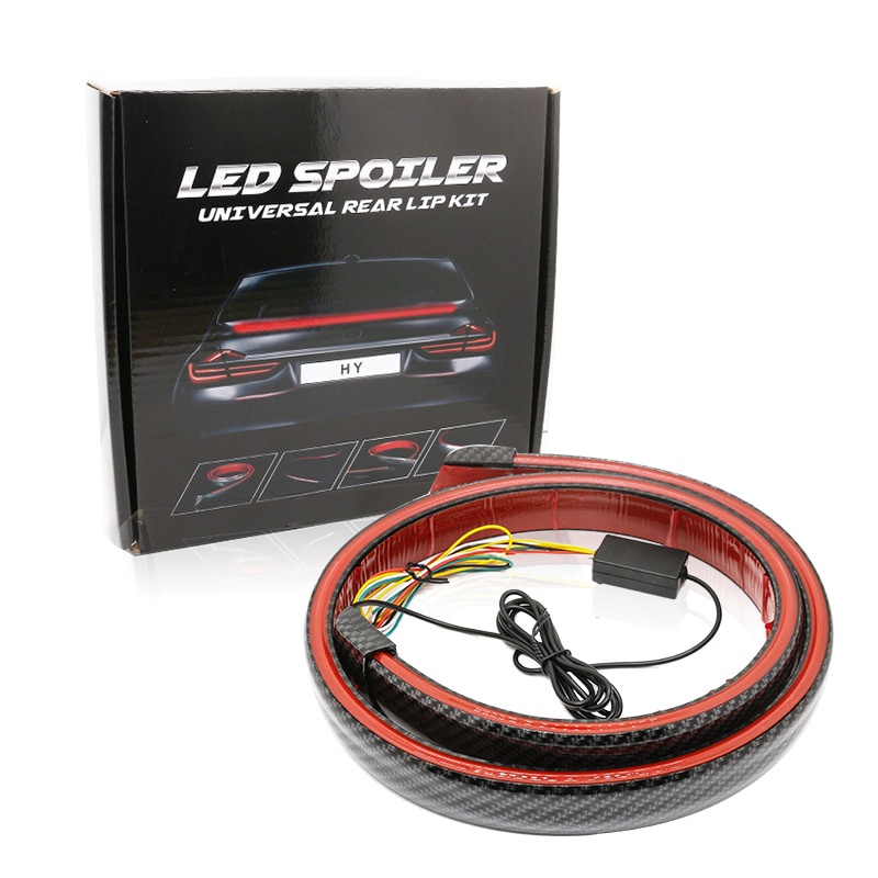 Dải Đèn Led 120cm 12V Sợi Carbon Gắn Đuôi Xe Hơi