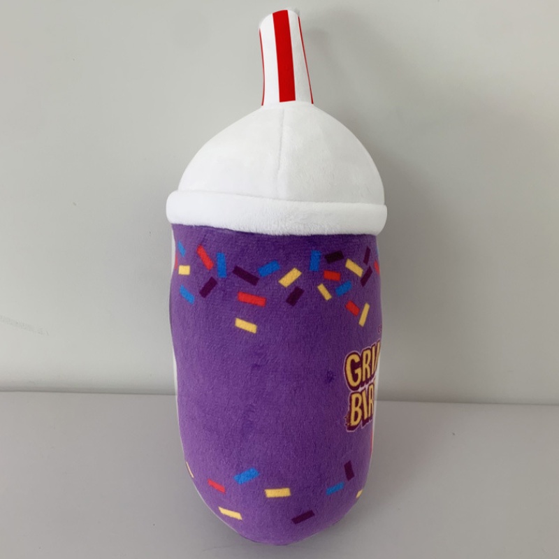 Búp Bê Nhồi Bông Grimace Shake Hat Ngắn Màu Vàng Chất Lượng Cao