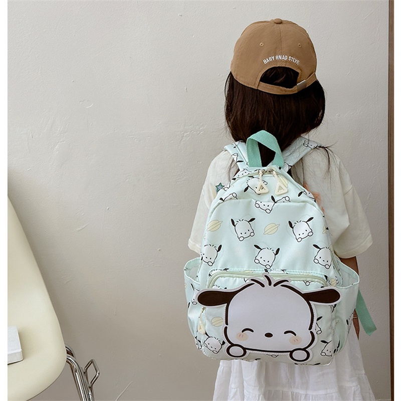 Ba Lô Đi Học Sanrio unisex Du Lịch Họa Tiết Hello Kitty Kuromi Melody Cinnamoroll Dễ Thương Cho Bé