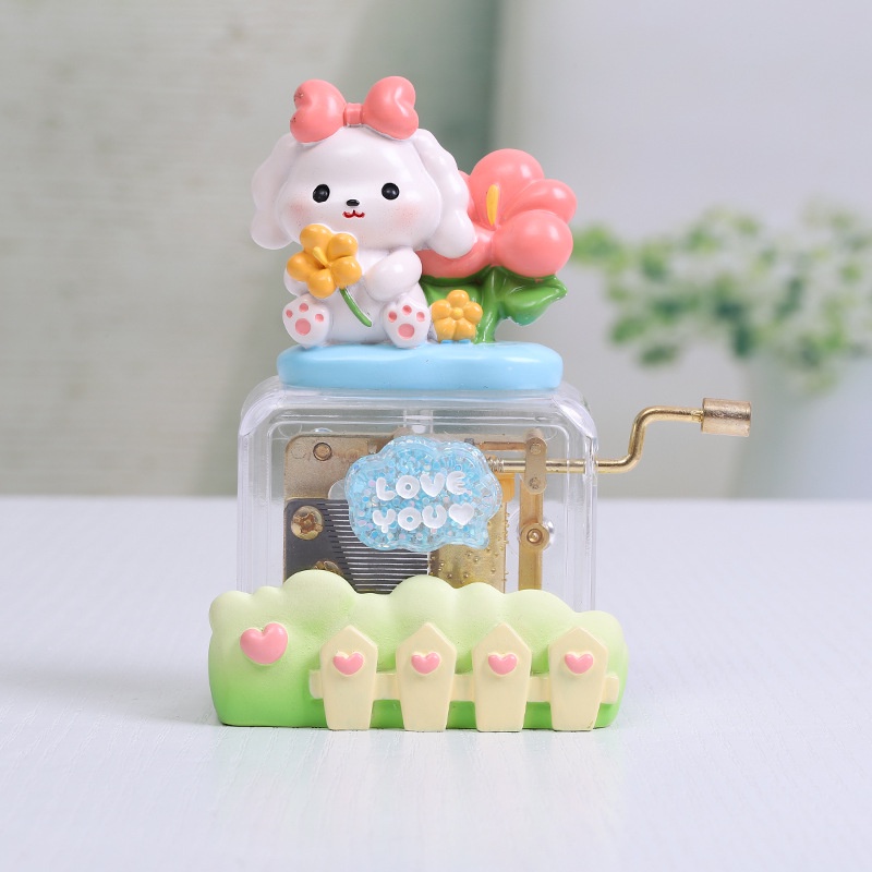 Búp bê ngọt ngào cắt hộp nhạc động vật quà tặng cho sinh nhật ngày lễ tình nhân ngày giáng sinh