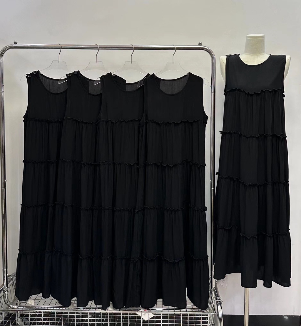 Váy Dài Không Tay Cotton Tinh Khiết Mùa Hè 64478