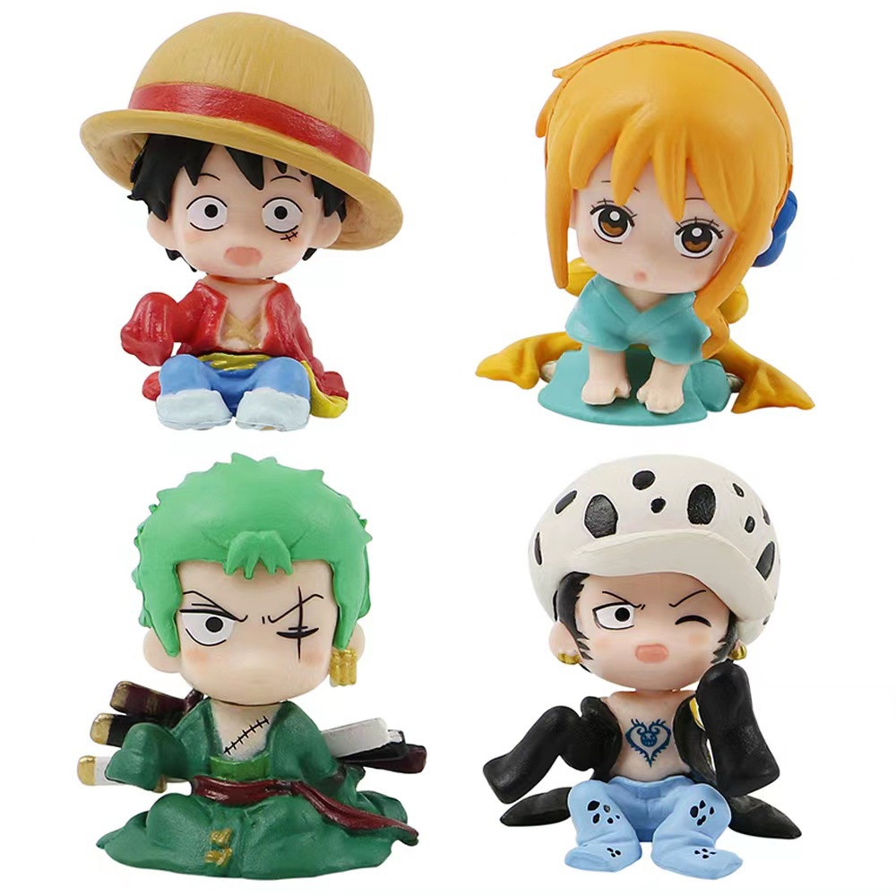 Đồ Chơi Nhân Vật Hoạt Hình One Piece Luffy Zoro Nami Và Luật Sưu Tầm Pvc Đáng Yêu