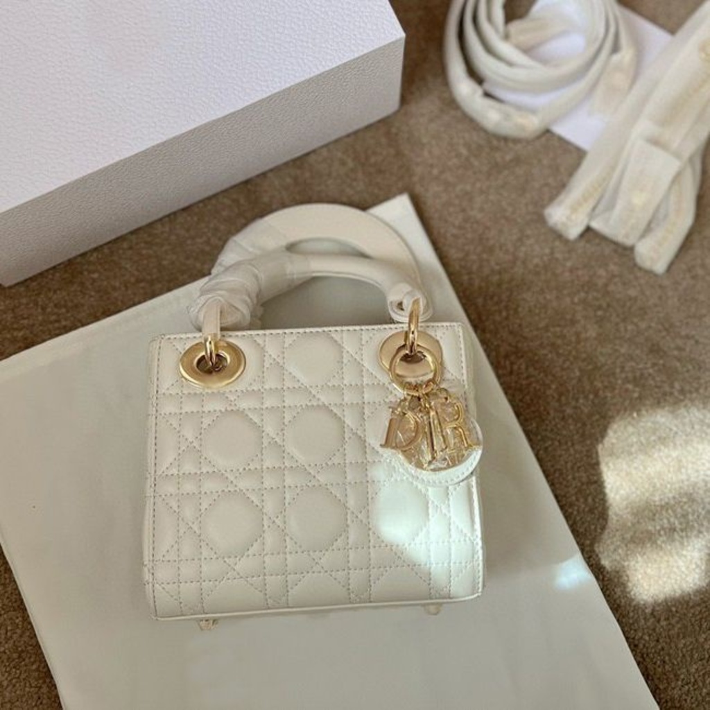 Túi Nữ Ba Lưới Túi Diana Mới Nhỏ Ck Dây Xích Hình Thoi Túi Đeo Vai Messenger Xu Hướng