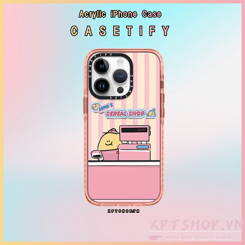 Ốp Điện Thoại Nhựa Acrylic Cứng Trong Suốt Màu Hồng In Hình Khoai Tây Chiên Dễ Thương Cho iPhone 14 Pro Max 13 Pro Max 12 Pro Max 11