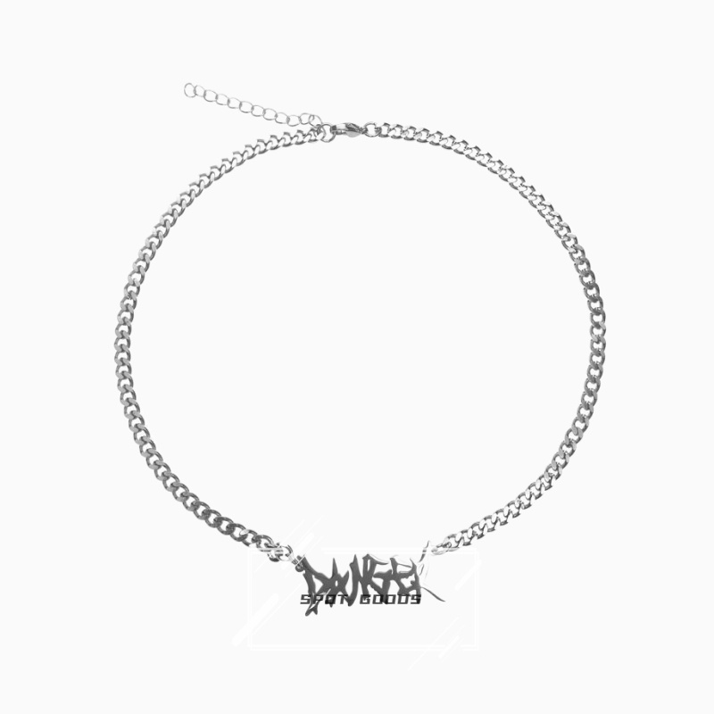 Vòng cổ Mặt Chữ Cái Phong Cách Punk Hip Hop Punk Cá Tính