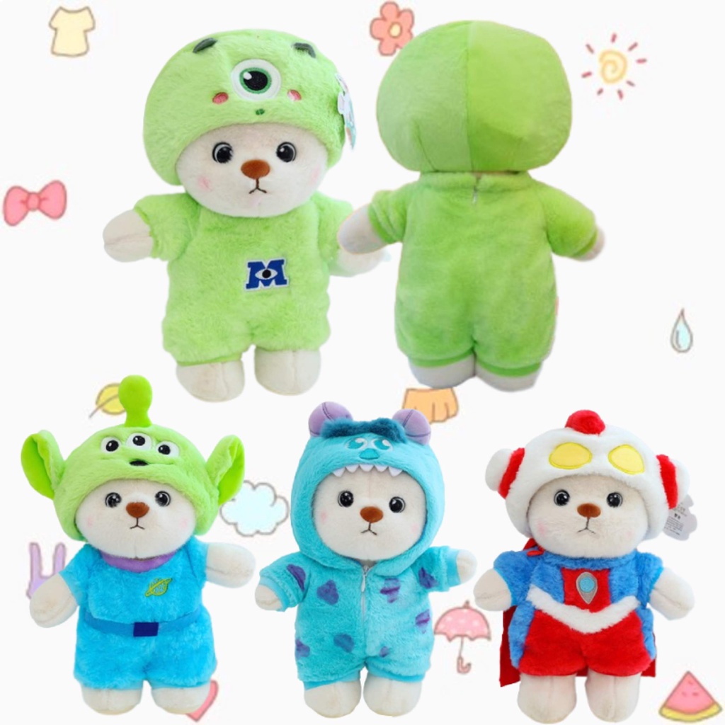 Gấu Nhồi Bông Biến Hình Bằng Nhựa Pp Cotton Độ Co Giãn Cao