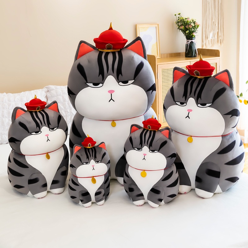 Mèo Whuhuang Plushie Chất Lượng Cao Chi Tiết Tinh Tế Và Biểu Tượng Cảm Xúc Sống Động