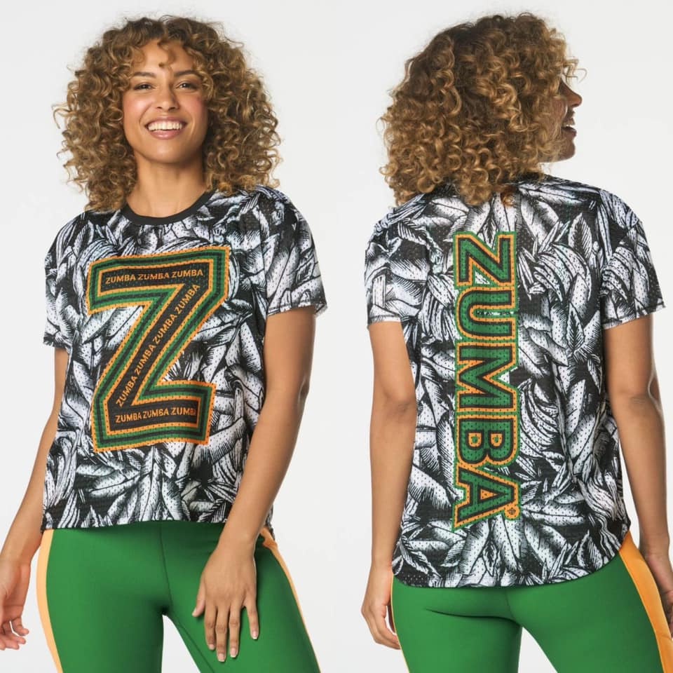 Mới Đến Zumba Lưới Boxy Crop Top Zumba Fitness Tank Top Tee Z1T0 Áo Thể Thao Thường Ngày Jersey Nam 