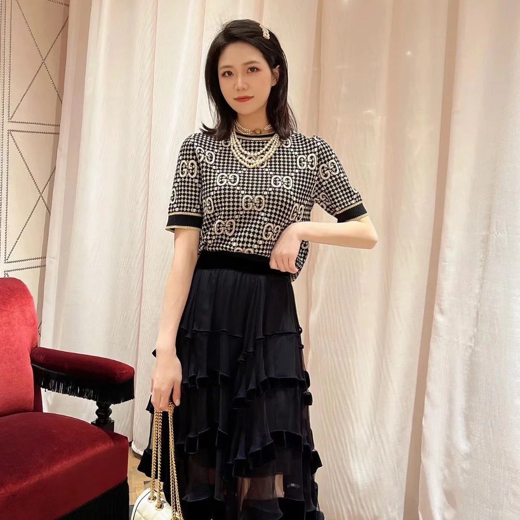 Áo Thun Sweater Tay Ngắn Xu Hướng Mới 2023 Gucc