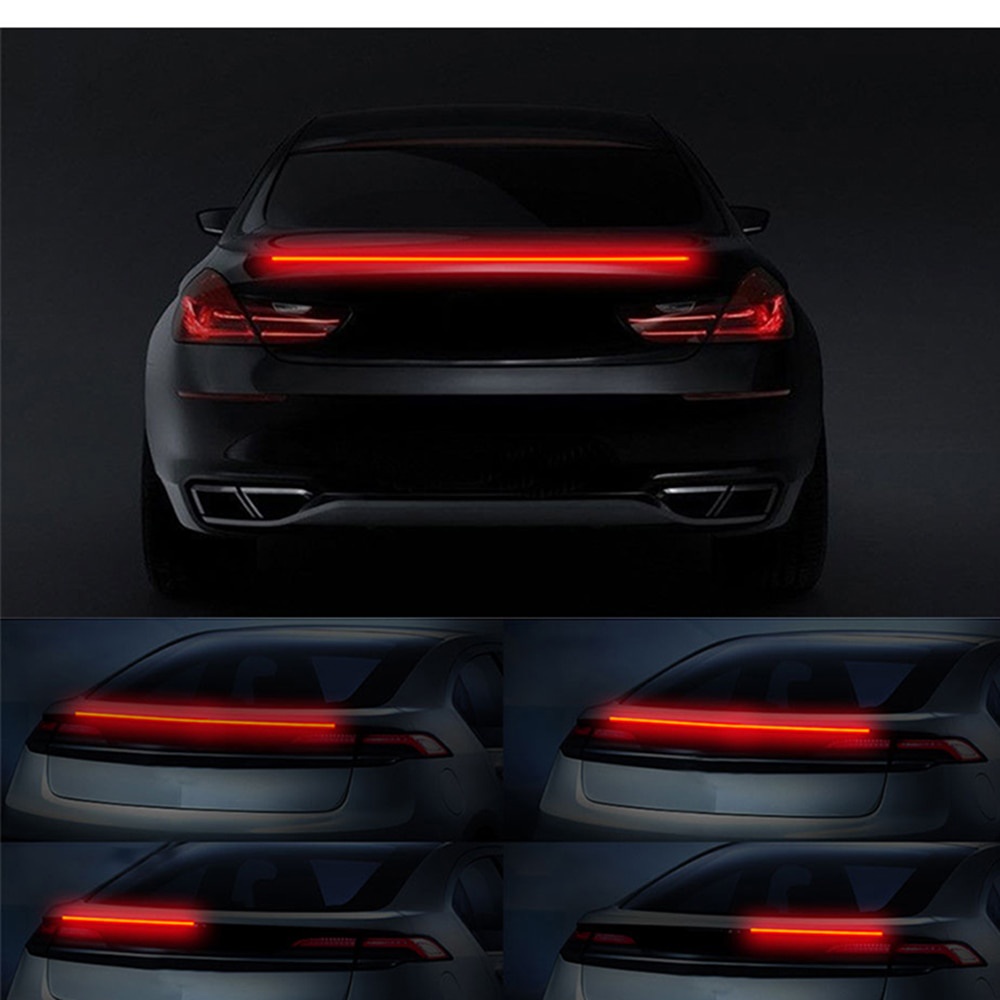 Dải Đèn Led 120cm 12V Sợi Carbon Gắn Đuôi Xe Hơi