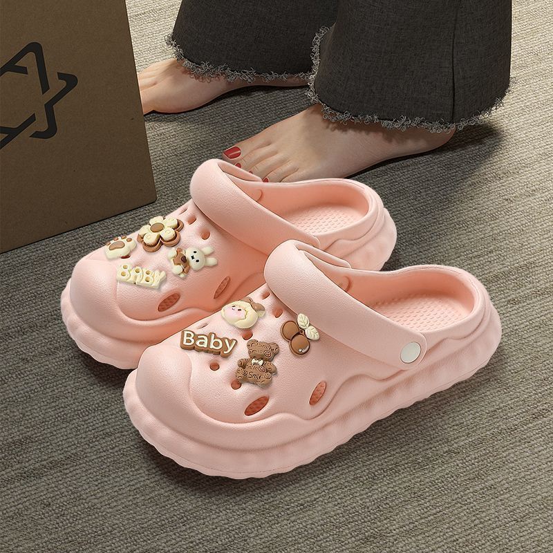 Màu dép sandal nữdép quai hậu nữ dép cross dép xỏ ngón nữ dép bánh mì đế cao đi chơi B21H0M7 36Z23082803