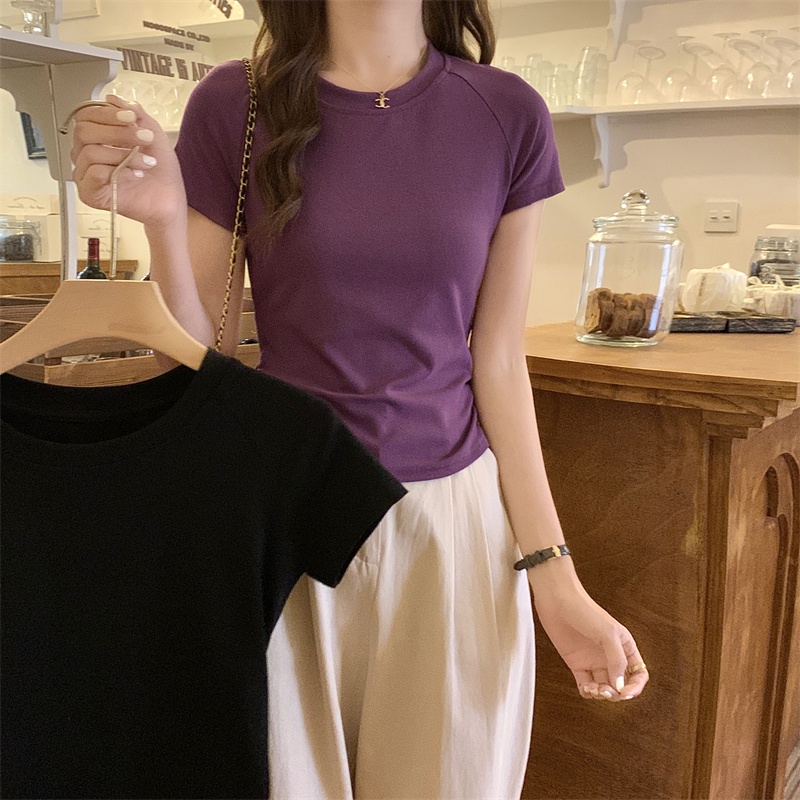 Áo Thun Tay Ngắn Thiết Kế Khoét Lưng Thời Trang Mùa Hè 65833