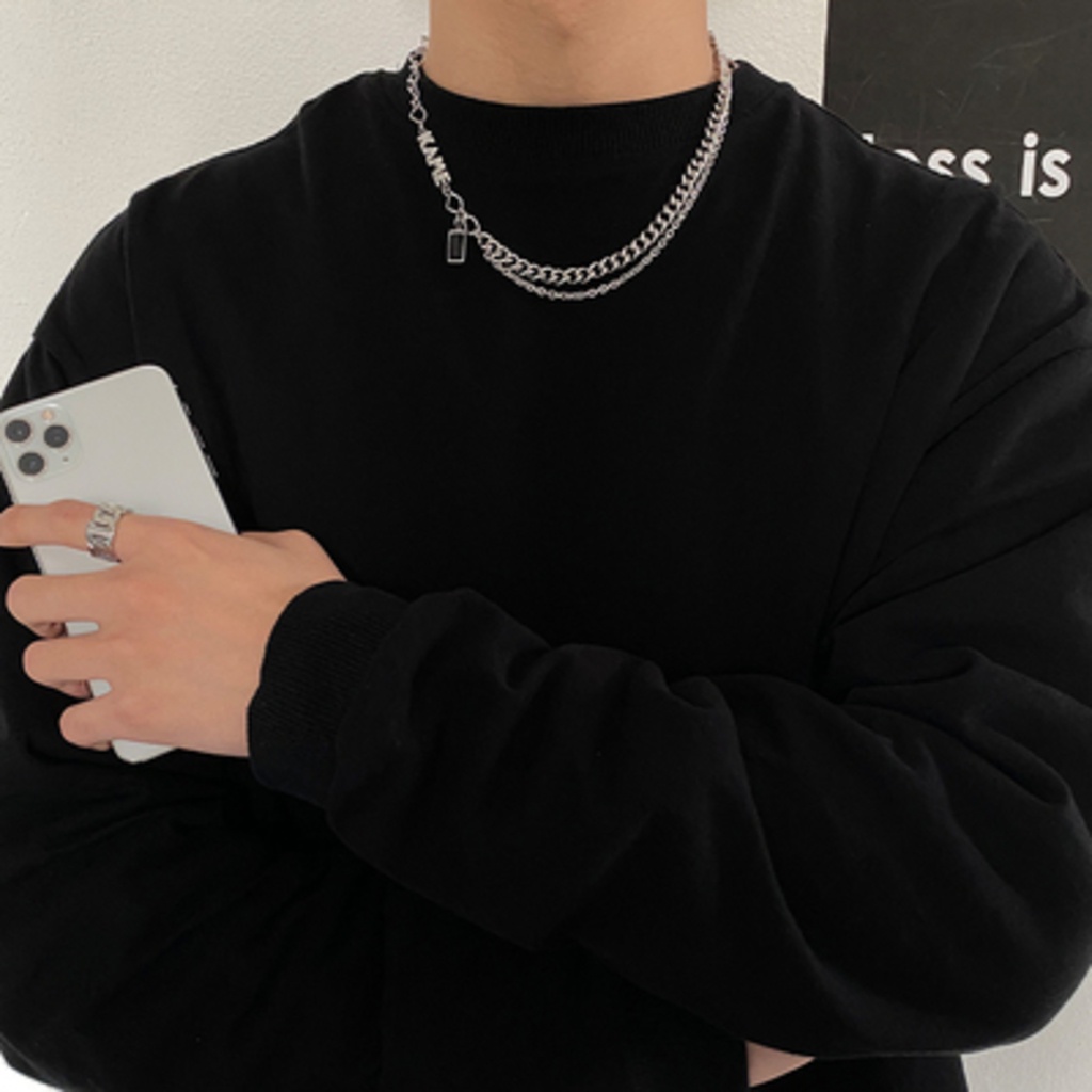 Vòng cổ Hình Chữ Cái Sang Trọng Phong Cách hip hop Đường Phố Cao Cấp