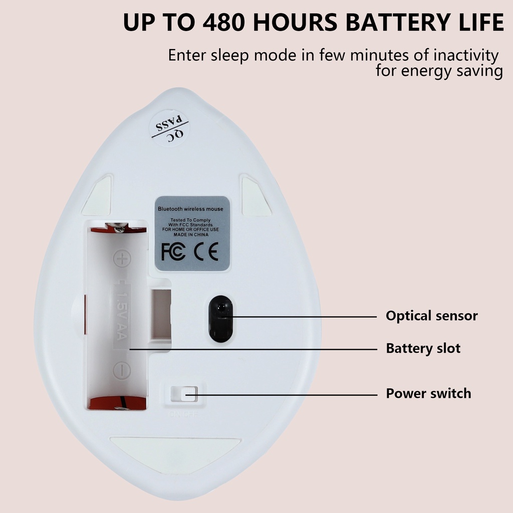 Chuột Bluetooth Không Dây Hình Chuột Hamster Dễ Thương