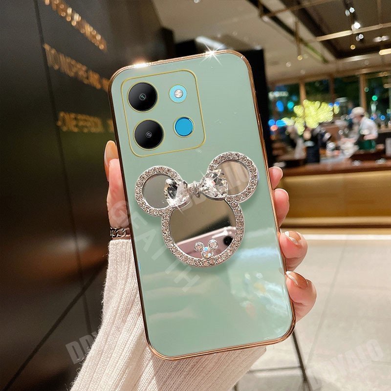 Ốp Điện Thoại Mềm Có Gương Trang Điểm Cho INFINIX Note 30 5G / 30 4G / 30 Pro / 30i Hot 30 Play 30i 4G 2023 INFINIX Note 30