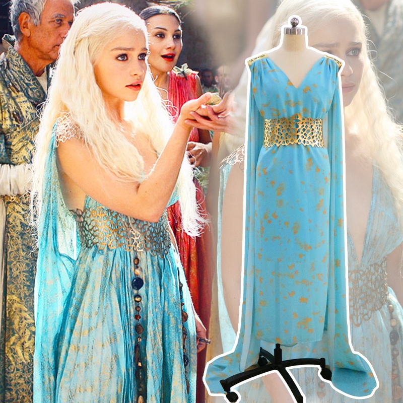 Đầm Maxi Hóa Trang Daenerys Targaryen Phim Game of Thrones