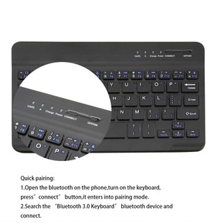 Bàn PhíM Bluetooth 3.0 Không Dây Siêu MỏNg 7 / 8 Inch Cho IOS Android Tablet PC Windows IPad