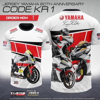 Jersey yamaha kỷ niệm 60 năm kenny robert tay ngắn