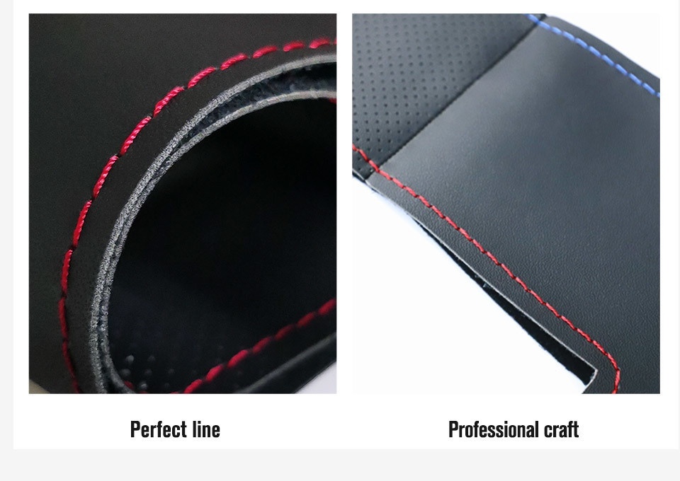 Vỏ Bọc Vô Lăng Bằng Da Nhân Tạo Màu Đen Cho Ford Focus 2 2005 2006 2007 2008 2009 2010 2011