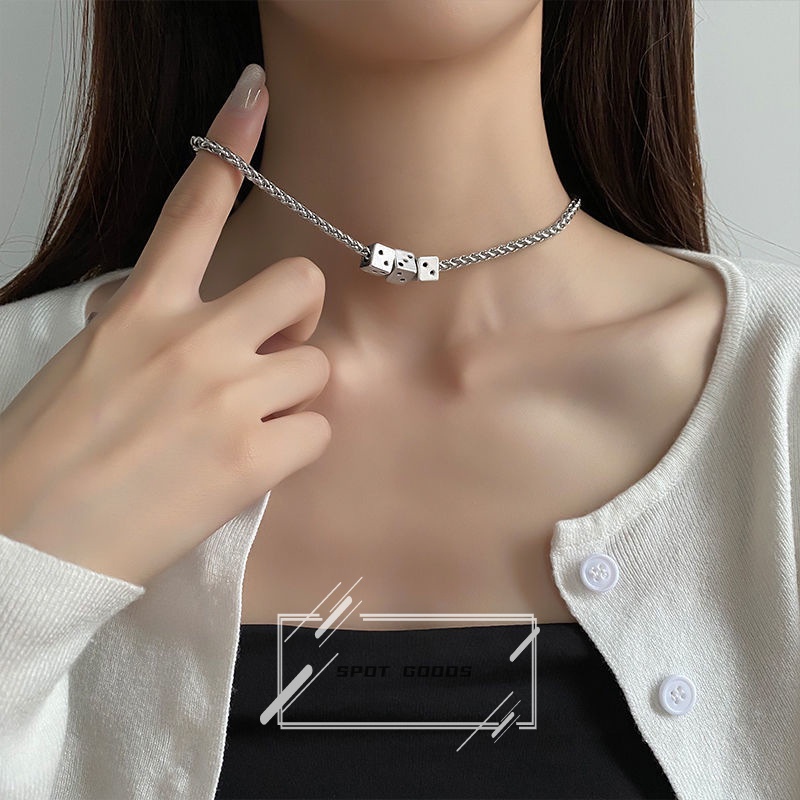 Vòng cổ Thiết Kế Đơn Giản Phong Cách hip hop Đường Phố