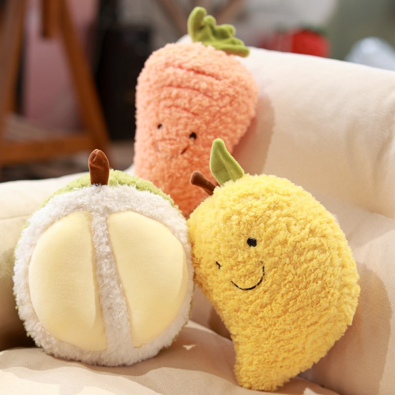 Trái Cây Và Rau Củ Nhồi Bông Sống Động Như Thật Mới Dành Cho Trẻ Em