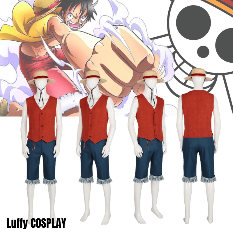Trang Phục cosplay Nhân Vật luffy Trong Phim Hoạt Hình one piece Chất Lượng Cao