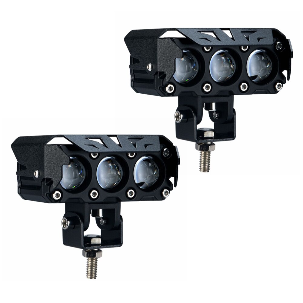 Đèn Pha LED Hai Màu Sắc Trắng / Vàng Chuyên Dụng Cho Xe Mô Tô