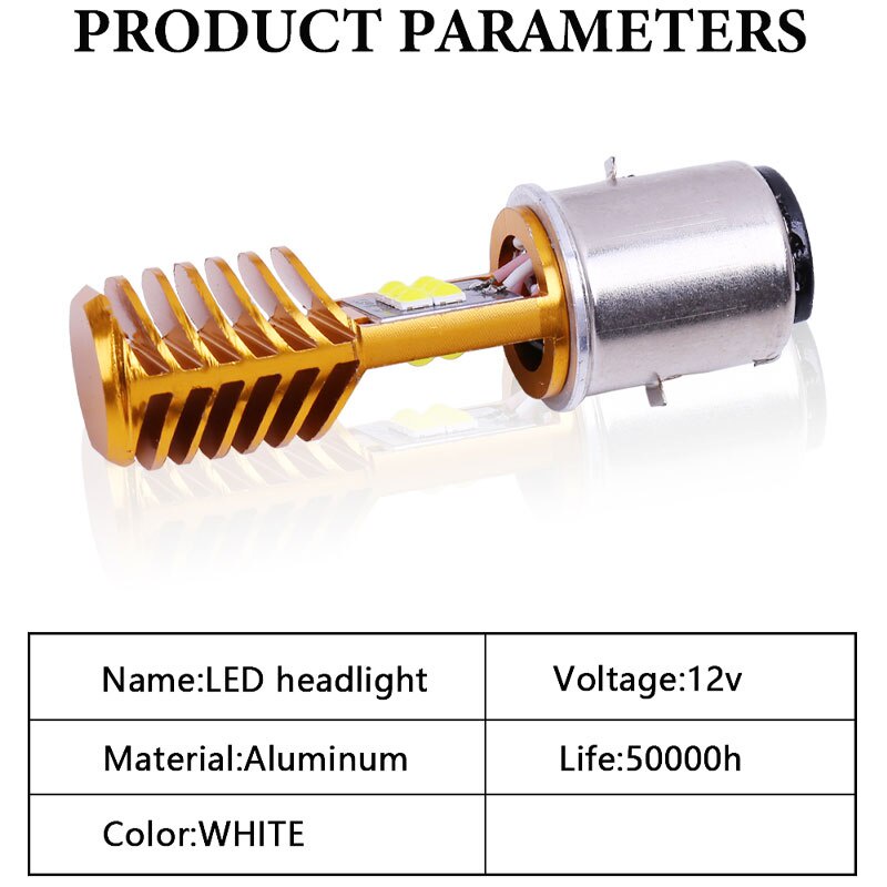 Đèn Pha led H4 ba20d 12v p15d H4 Chuyên Dụng Cho Xe Mô Tô