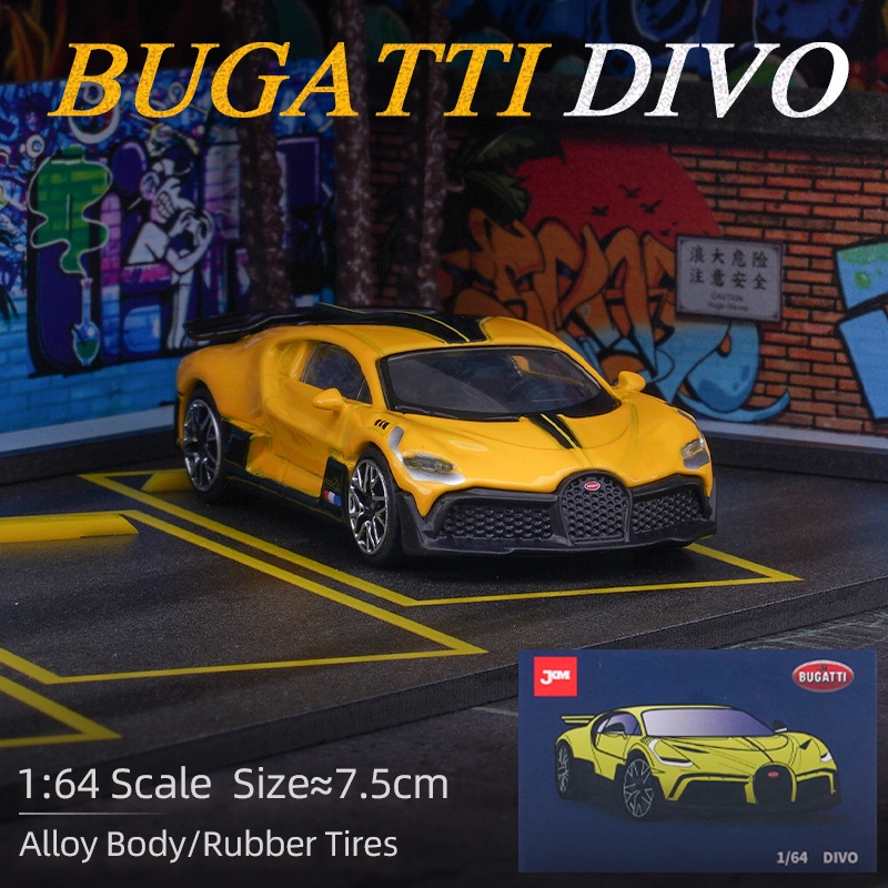 Jkm 1/64 bugatti divo mô hình xe hợp kim diecast đồ chơi xe siêu đua cổ điển cho trẻ em quà tặng