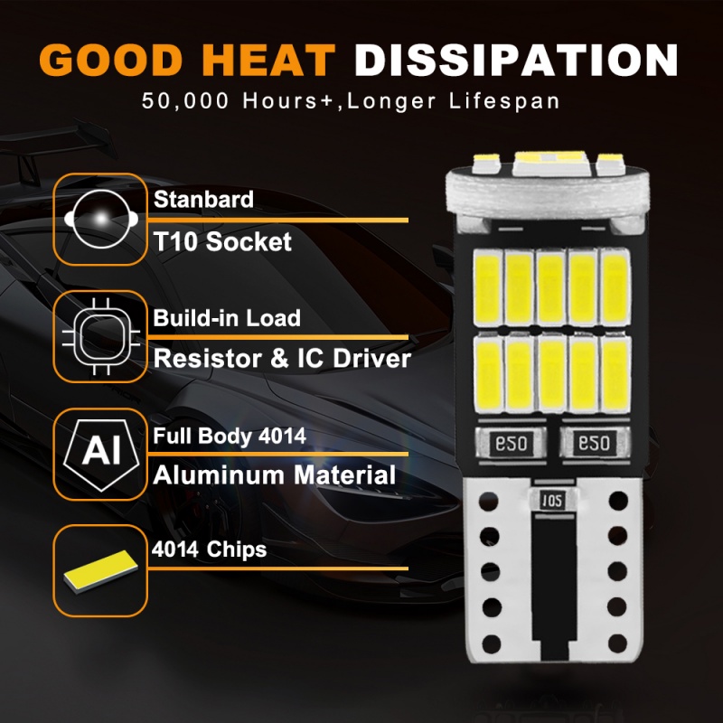Bóng Đèn LED Tín Hiệu Đỗ Xe IUSIU T10 45SMD W16W T10 W5W T5 W3W 921 912 4014 Cho Xe Hơi Xe Máy Bóng Đèn xinhan wave Si nhanh dream led