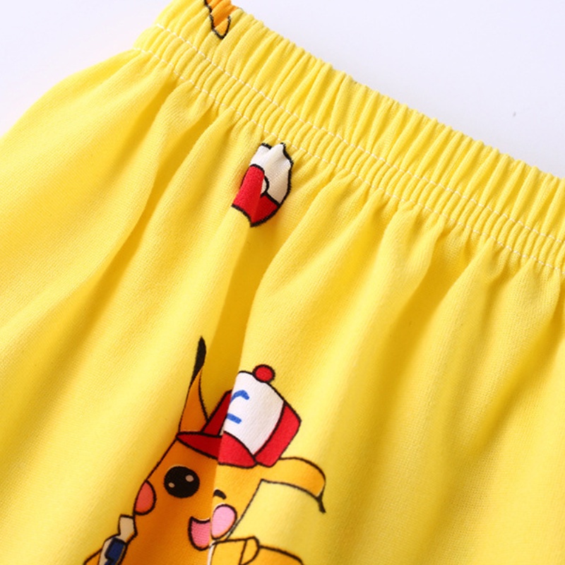 Bộ Đồ Ngủ Gấu Dâu Lotso Pijama Cho Bé Ngắn Tay In Hoạt Hình Hello Kitty Sanrio Kuromi Thời Trang Mùa Hè