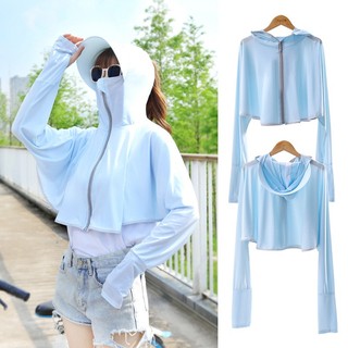 Áo Khoác Chống Gió Có Mũ Trùm Thoáng Khí Thời Trang Mùa Hè Cho Nữ