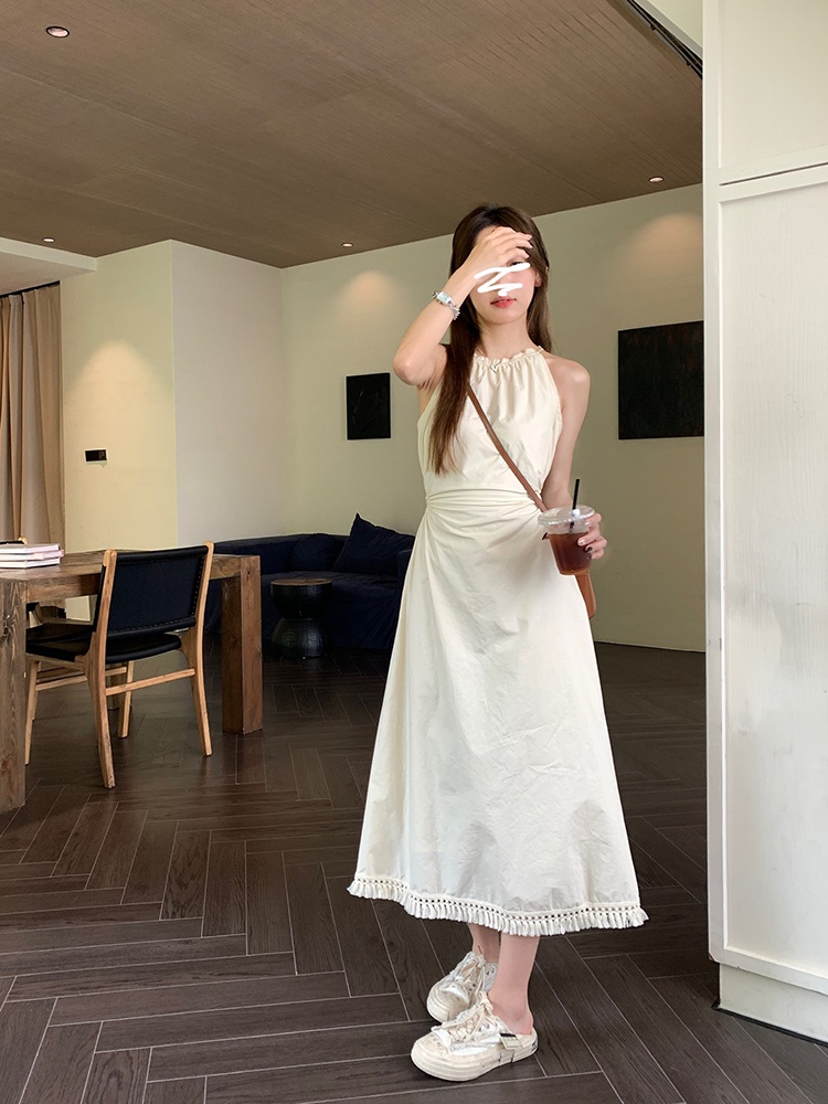 Đầm Dây Khoét Eo Dài Giữa 64957