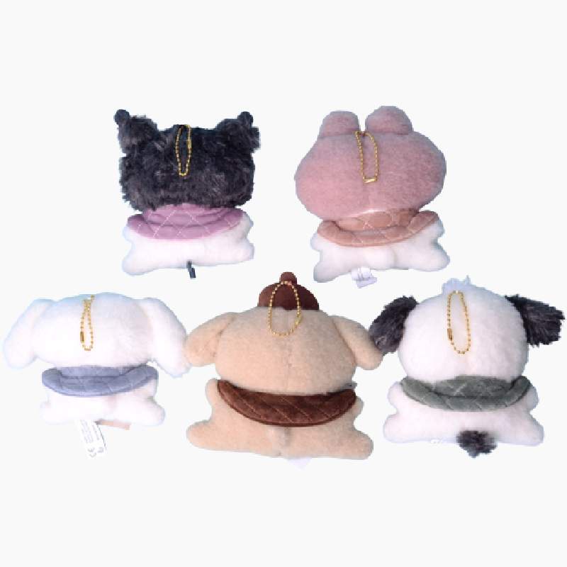 HYC Humey 12cm Búp Bê Nhồi Bông Sanrio Cuye &amp; Kuromi Có Móc Khóa Quà Tặng Cho Bé búp bê đồ chơi nhồi bông đồ chơi