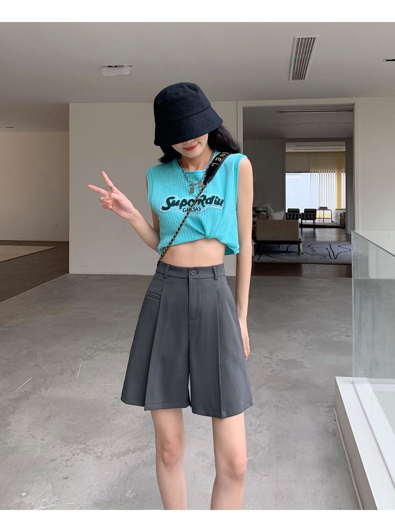 Quần Short Dáng Rộng Thời Trang Mùa Hè 62020 Dành Cho Nữ