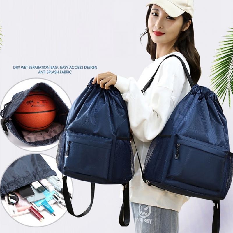 Balo Dây Rút Màu Trơn Thiết Kế Đơn Giản Thời Trang Đi Học / Tập Gym