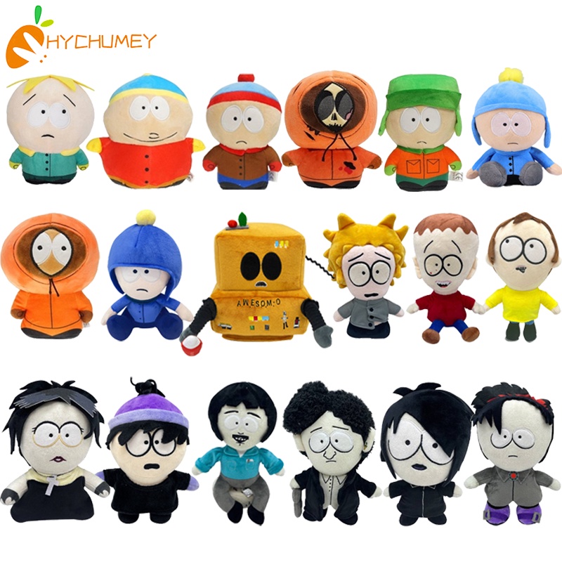 HYC Humey Đồ chơi nhồi bông chủ đề South Park cho trẻ em/Tweek/kenny/Stan/Cartman/Butters Plush Toys
