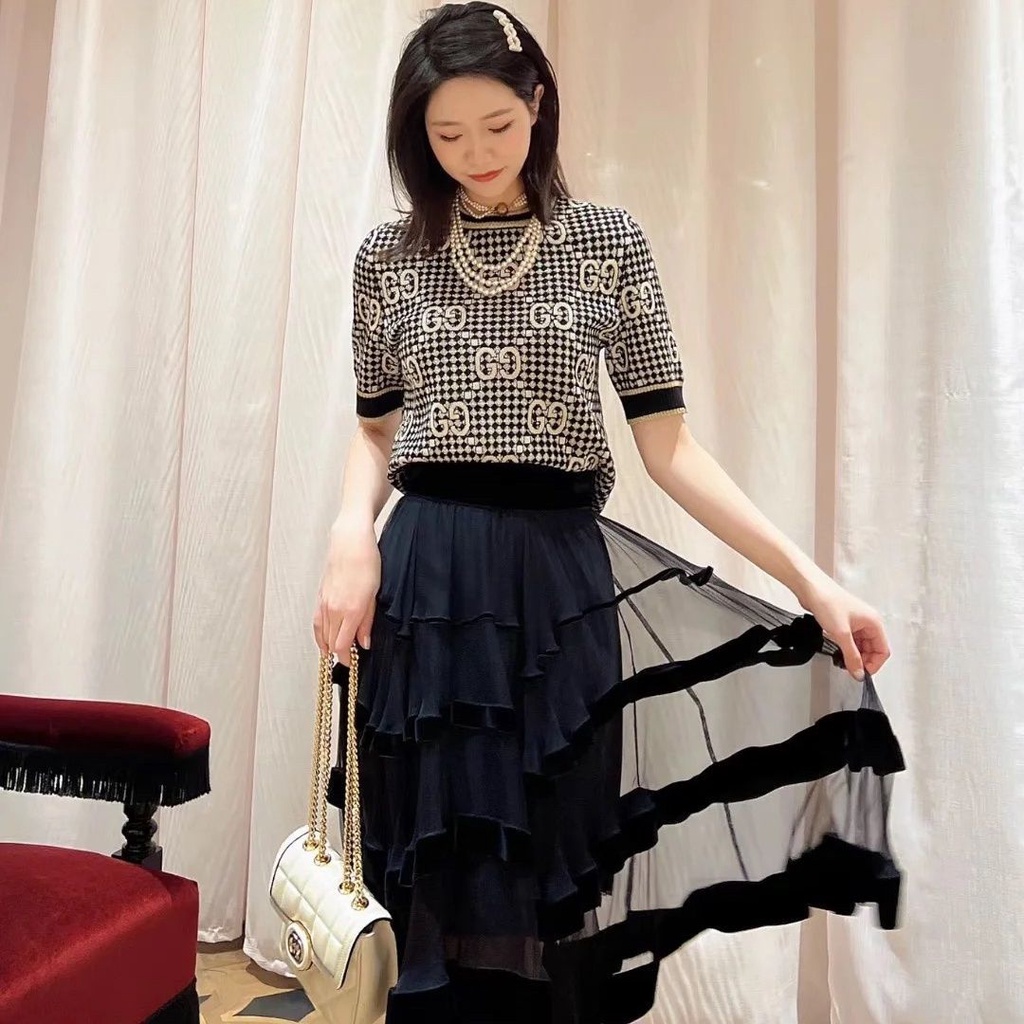 Áo Thun Sweater Tay Ngắn Xu Hướng Mới 2023 Gucc