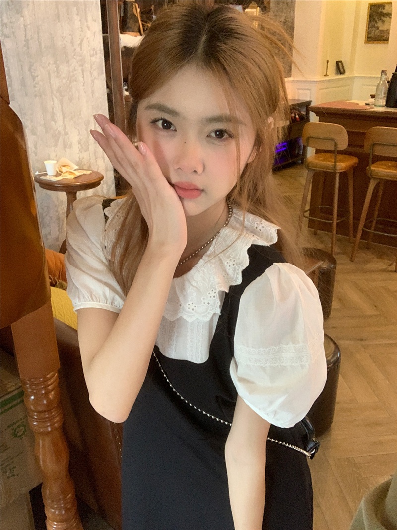 (MớI) Đầm NgắN Tay Cổ TròN 65531