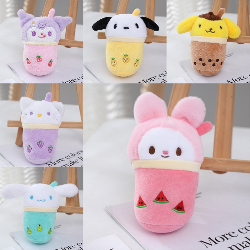 Móc Khóa Hình Ly Trà Sữa Bằng pp cotton Dễ Thương Màu Sắc