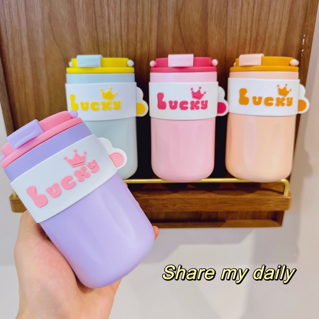 Mới Cốc Cà Phê Cách Nhiệt Bằng Thép Không Gỉ Sành Điệu Cho Nữ