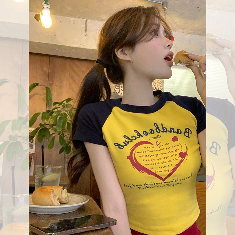 GD1 Áo phông áo croptop áo baby tee American Vintage 2023 New Style MA1910