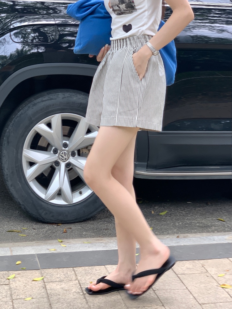 63514 Quần Short Nữ Lưng Thun Mùa Hè Giản Dị