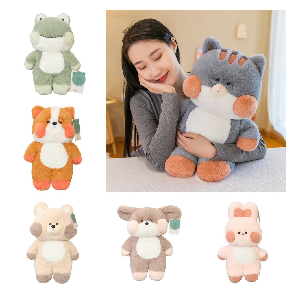 Thú Nhồi Bông Hình Động Vật Dễ Thương Cho Bé