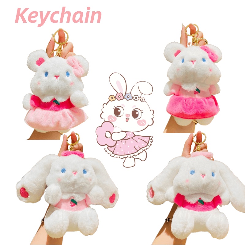 Móc Khóa Thỏ Bông Xinh Xắn Dễ Thương