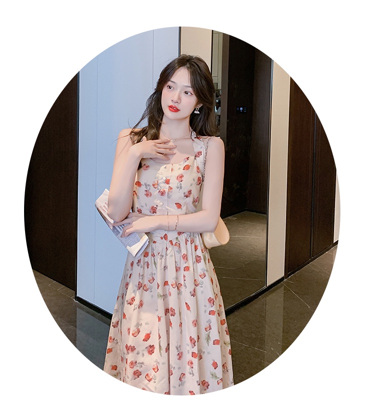 Đầm Hoa Hai Dây Thời Trang Đi Biển Sành Điệu 61905