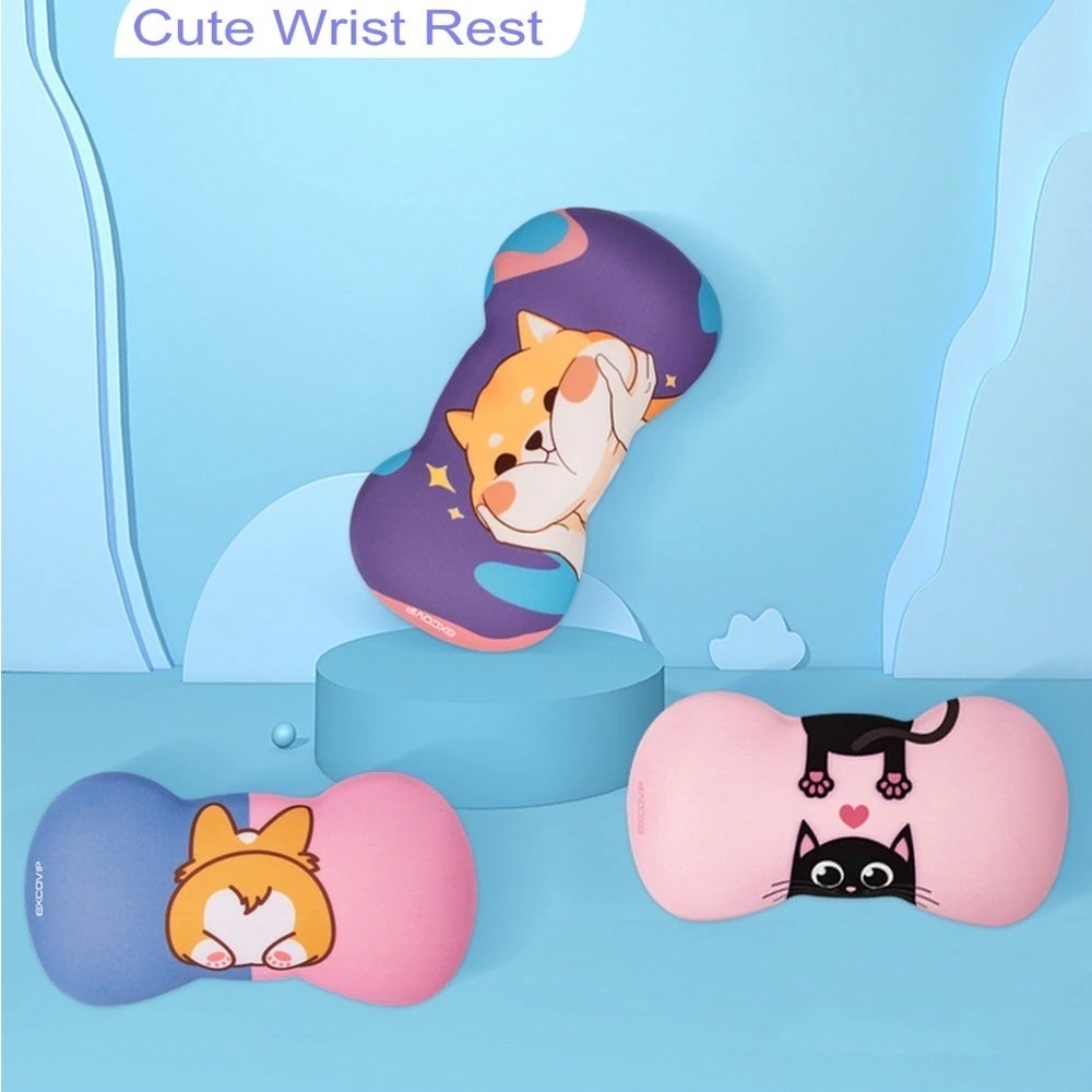 Đệm Lót Chuột Bằng Silicon Họa Tiết Hoạt Hình Dễ Thương Thoải Mái Tiện Dụng